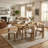 Modern Farmhouse Dining Set - Solid Wood Table With Metal Accent Chairs - 5/7 Piece Kitchen Set-122785571-122785569-122785568