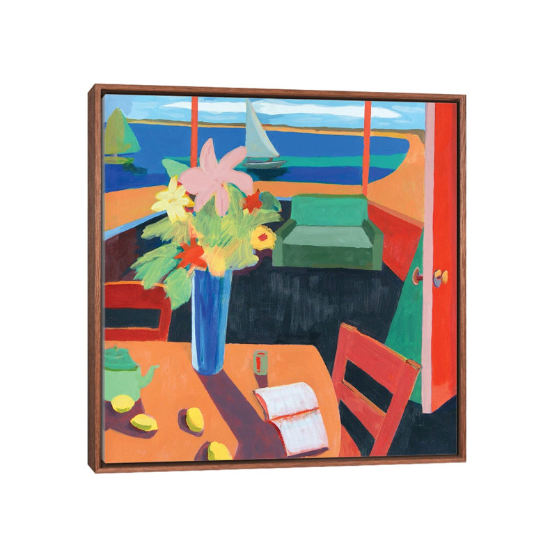 Interior With Cape Landscape, 93.98 cm H x 93.98 cm W x 4.445 cm D, Classic Wood