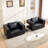 50” W Leather Accent Armchair(Set Of 2)-1536084024