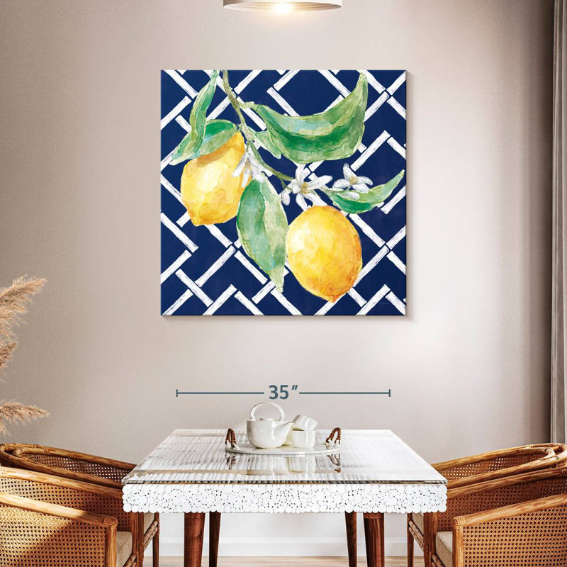 Everyday Chinoiserie Lemons I, 39" H x 39" W