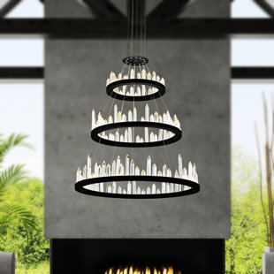 Legrand Dimmable LED Tiered Chandelier