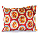 Silk Geometric Lumbar Pillow Cover