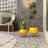 Keneen 2 Piece Metal Indoor Outdoor Planter with Removable Stand Set-757400060