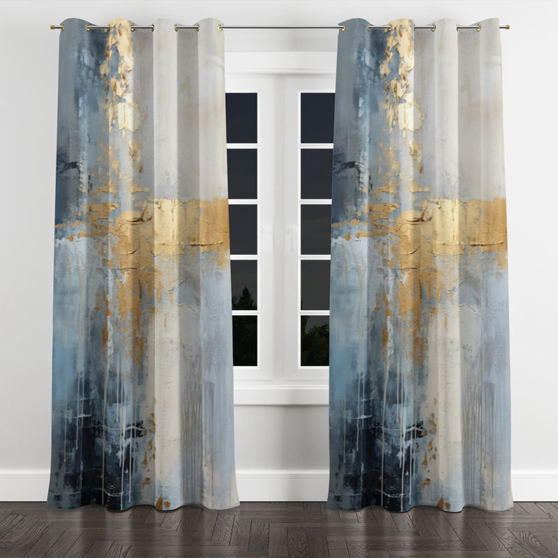 «Winter Landscape II» par Kristalia, L 52 po x L 108 po, Œillets dorés
