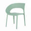 Chaise d'appoint en polypropylène Haze Green-2083451892