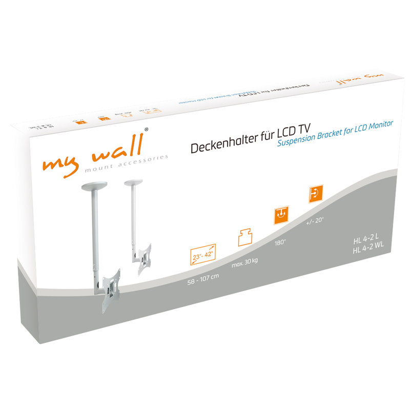 Symple Stuff Single Screen Ceiling Mount