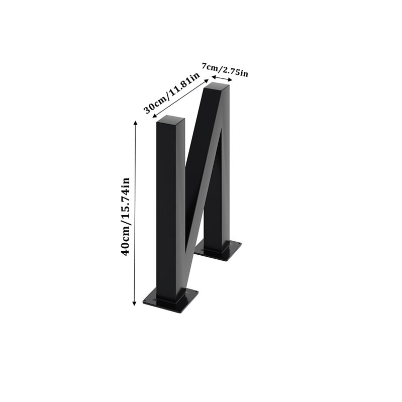 Table Leg, 40cm H x 30cm W x 7cm D