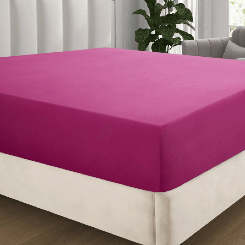 Angeliza Microfiber Standard Fitted Sheet, Single (3'), Pink