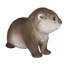 Statue de loutre inclinée vers l'avant