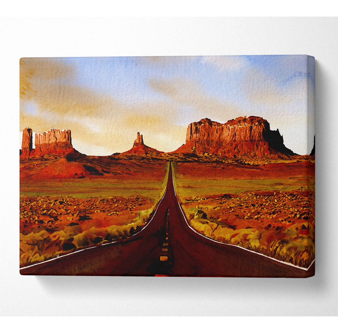 Der Weg zum Monument Valley - Drucken