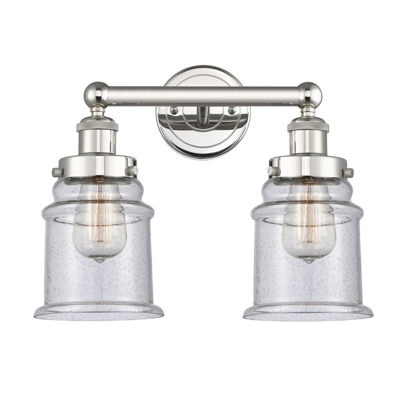 Cailen 2 - Light Dimmable Vanity Light, Seedy, Polished Nickel