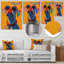 Décoration de chien chien orange rouge avec lunettes de soleil-2138086213-2138086239