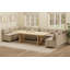 Banquette d'angle modulaire avec rangement, banquette de petit-déjeuner rembourrée en forme de U pour 10 personnes avec 2 sièges d'angle-880015947-880015958