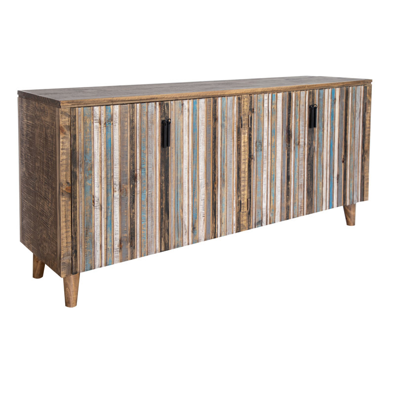 Buffet Tiza 68.5, Brun / Beige/ Bleu