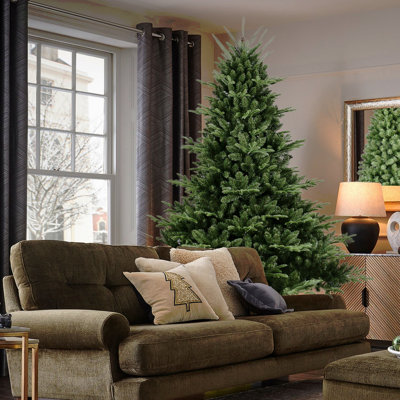 Full-Shaped 5FT Christmas Tree With 1129 Tips – PE/PVC Mixed Needles, Wide Base For Large Spaces, Hinged Structure For Easy Setup, Metal Stand For Strong Support