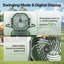 Ventilateur portatif 2-en-1 et lumière RVB-226921586