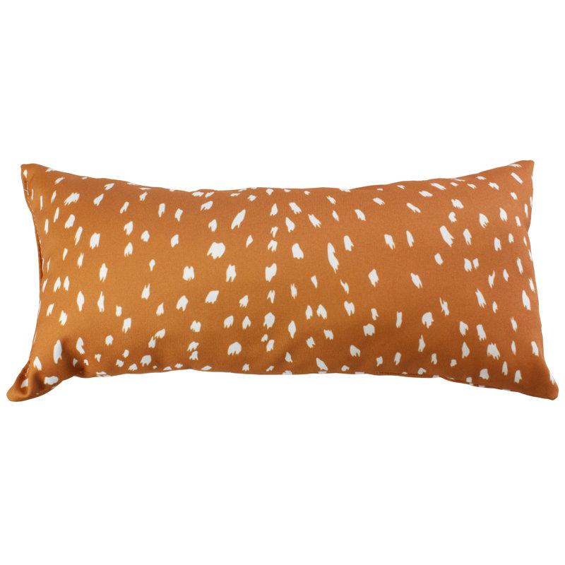 Animal Print Reversible Throw Pillow, Tan