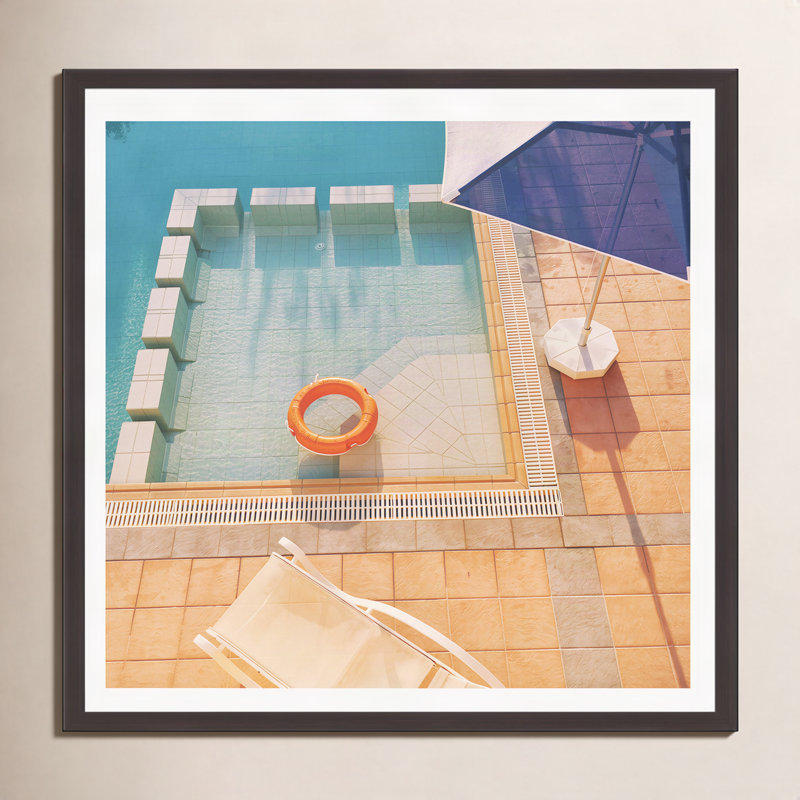 «Andreas Cassia Beck Piscine par Cassia Beck», reproduction sur toile tendue, H 30 po x l 30 po x P 0,75 po, Oui