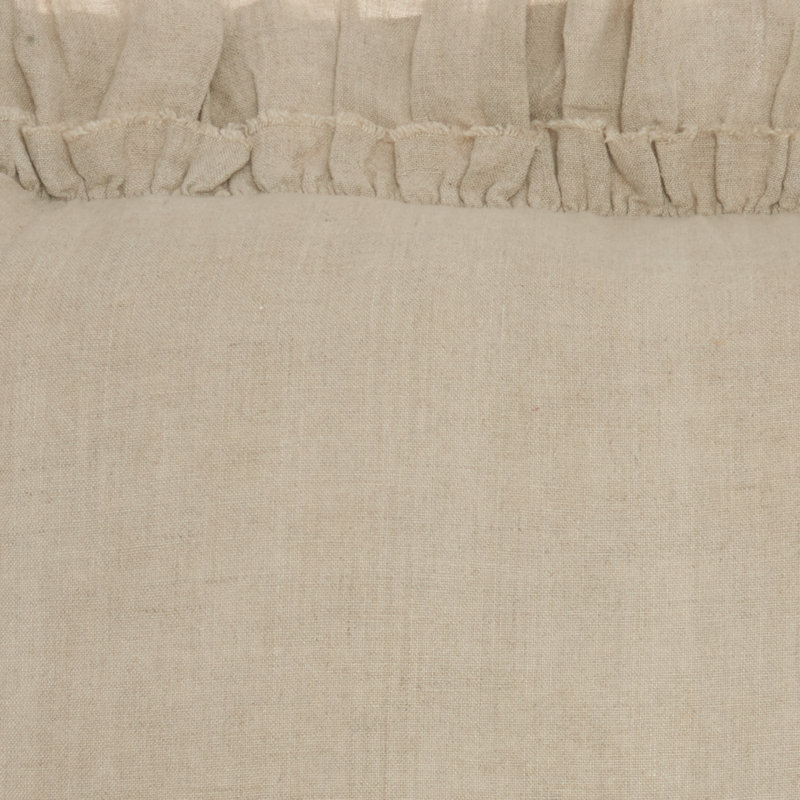  Coussin en lin, Naturel, 24 po x 16 po, Rectangle