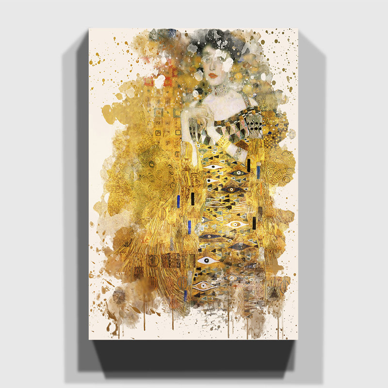 Gustav Klimt - Wrapped Canvas Painting, 50cm H x 35cm W
