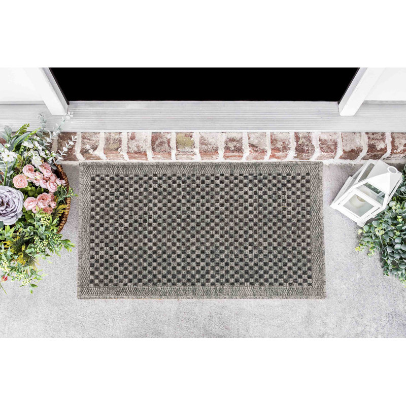Wenger Geometric Indoor / Outdoor Area Rug, Rectangle 50 x 80cm
