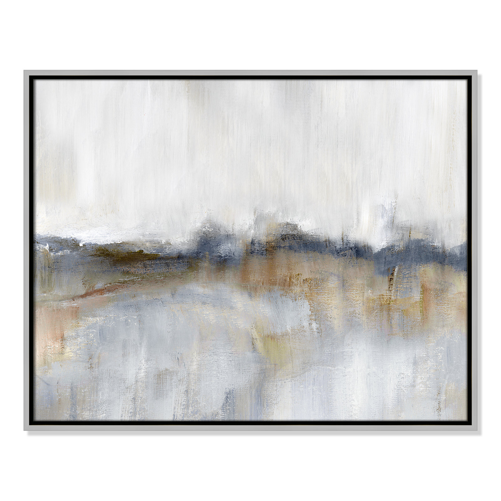 Autumnal Tide by Nan - Floater Frame Print on Canvas, 23.5" H x 29.5" W, Silver