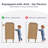 47" W Buffet Cabinet With 4 Slatted Doors, Mid-century Buffet Sideboard With Shelves, Accent Storage Cabinets Cupboard Console For Dining Room, Kitchen, Oak-1520647882