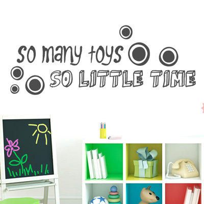 Décalcomanie murale so little time so many