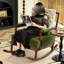 Chaise berçante en bois massif-112305547-112305549