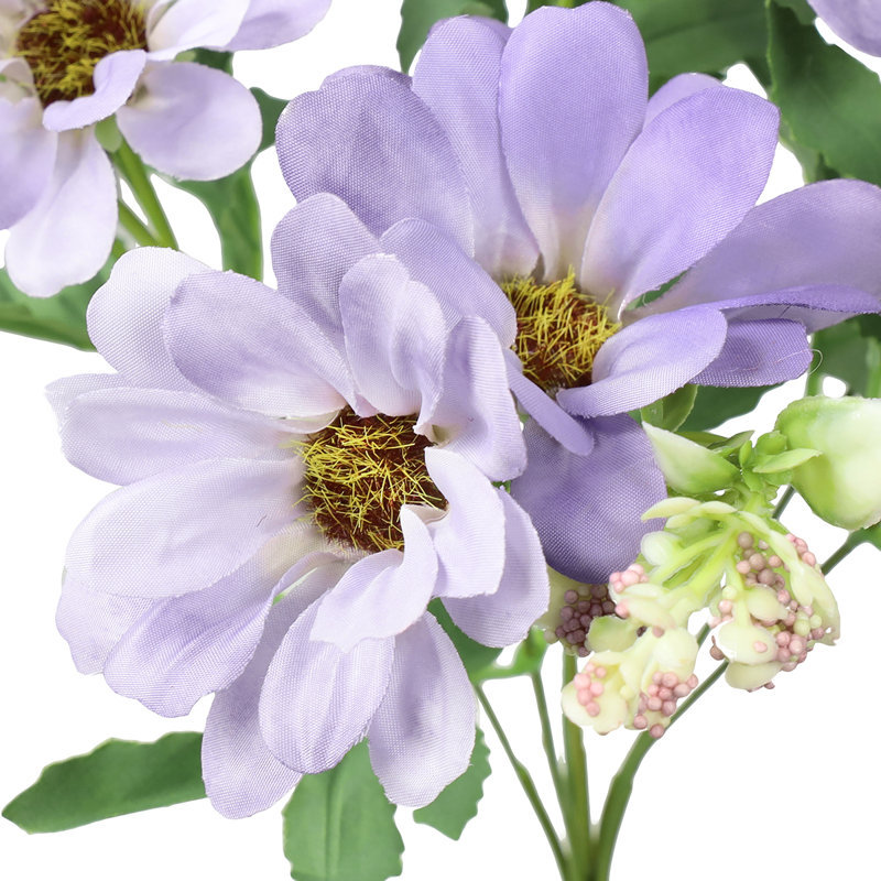 Bouquet de petites fleurs de marguerite artificielle, Mauve