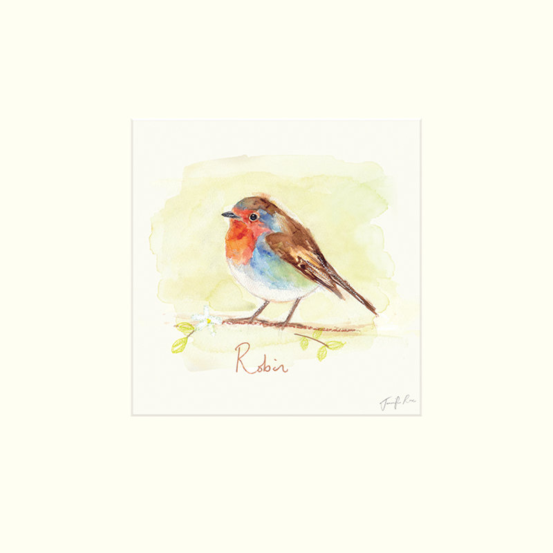 Robin by Jennifer Rose - No Frame Painting