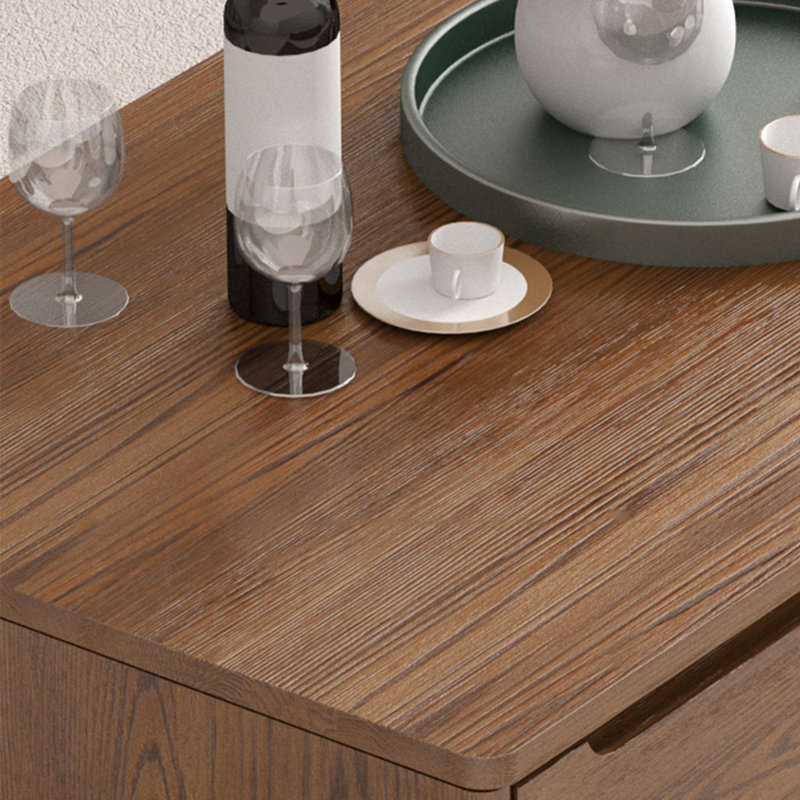 Table basse rectangulaire en bois massif avec rangement, H 17,3 po x L 59,1 po x l 27,6 po