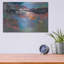 Art mural en métal luxueux «Fire and Ice» par Jenny Wantuch, 16 po x 12 po-114972426