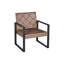 Mobilier de balcon extérieur 4 : Table de jardin en bois, confortable et élégante, plateau en bois brun, construction