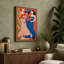 Figure with Plant Form Modern - Wrapped Canvas-997513844-997513842