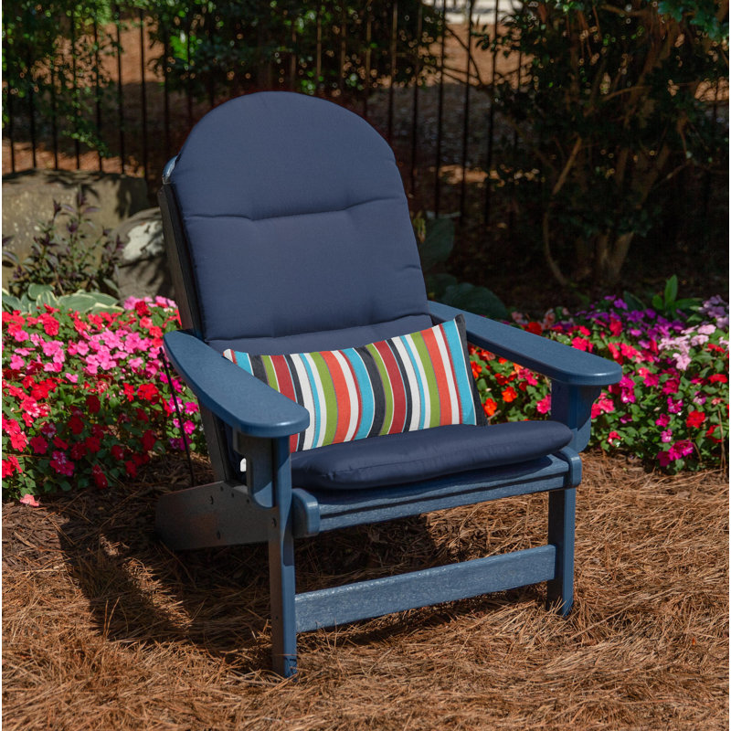 Coussin de chaise Arir Sunbrella, Toile bleu marine Sunbrella