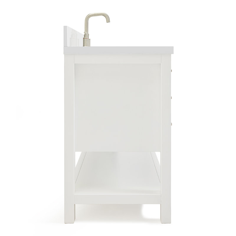 Magnolia Bath Vanity Rectangular Basin S049SWQ, White, Rectangular