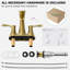 Robinet de lavabo pour salle de bain à 2 poignées avec bonde escamotable Centreset-101432485