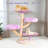 Modern Purple Woven Flower 37.4'' Cat Tree – with Cat Scratching Post, Cat Tower & Furniture for Small and Large Cats