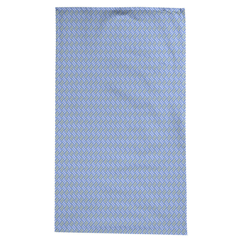 Nappe à carreaux à rayures Leffel, Bleu / jaune