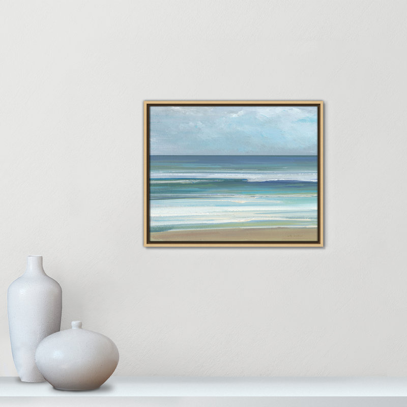 «Gentle Waves I» par Sally Swatland, Naturel, H 17,5 po x l 21,5 po