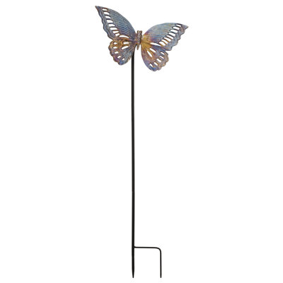 Piquet de jardin en fonte - papillon