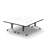 Rectangle 12 Person Flip Top 72'' L Modular Training Table and Chair Set with Casters and Modesty Panel and Cable Management
