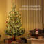  Arbre de Noël artificiel à charnières avec lumières DEL colorées et 1933 pointes-1054325529