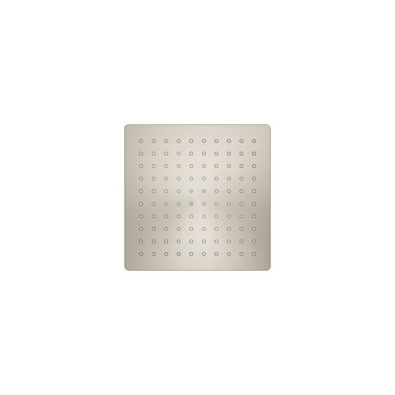 Honesty 8" Single-Function Wall or Ceiling-Mount Square Rainhead, Square Rain Showerhead 2.5 GPM, Vibrant Brushed Nickel