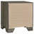 Brown Oak 2-Drawer Nightstand