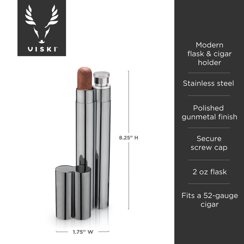 Warren Cigar Holder and Flask