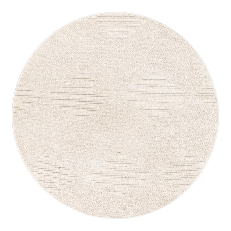Tapis intérieur / extérieur Sabrina Soto Prism, Rond 5 pi 1 po