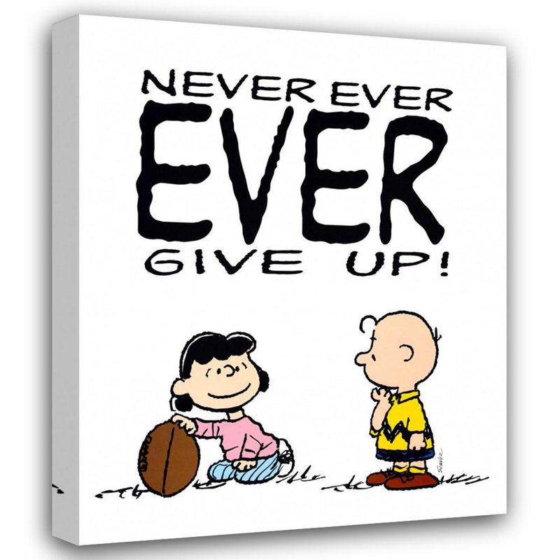 Never Ever Ever Give Up!, 24" H x 19" W