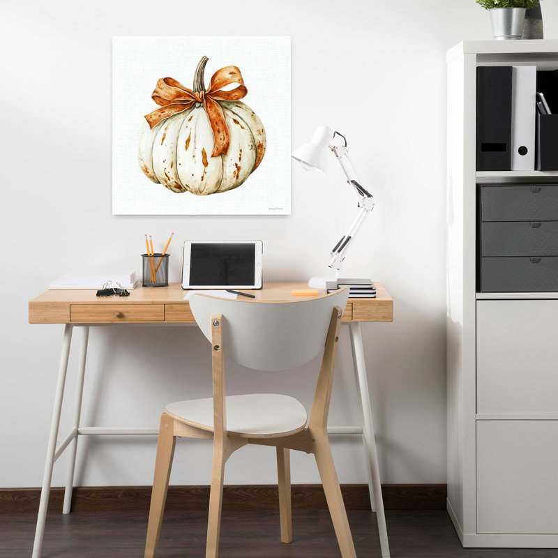 Autumn Bows 3, art mural moderne abstrait, H 18 po x l 18 po